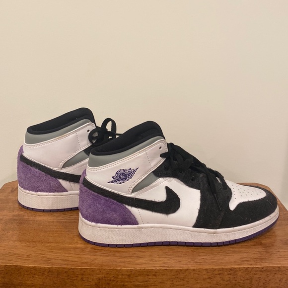 jordan 1 mid se court purple